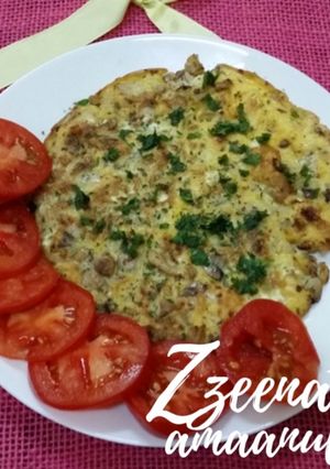 A picture of Mushroom Omelette.