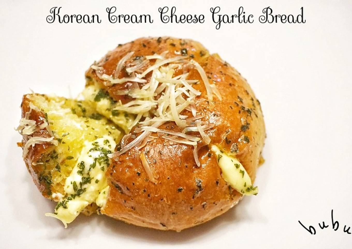 Korean Cream Cheese Garlic Bread