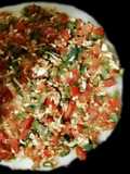 Rava Uttapam with veggies, packed with fruits and dryfruits