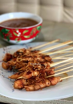 Foto resep Sate madura (bumbu kacang airfryer)