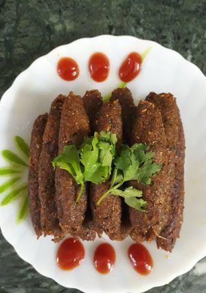 A picture of Soya Kababs.