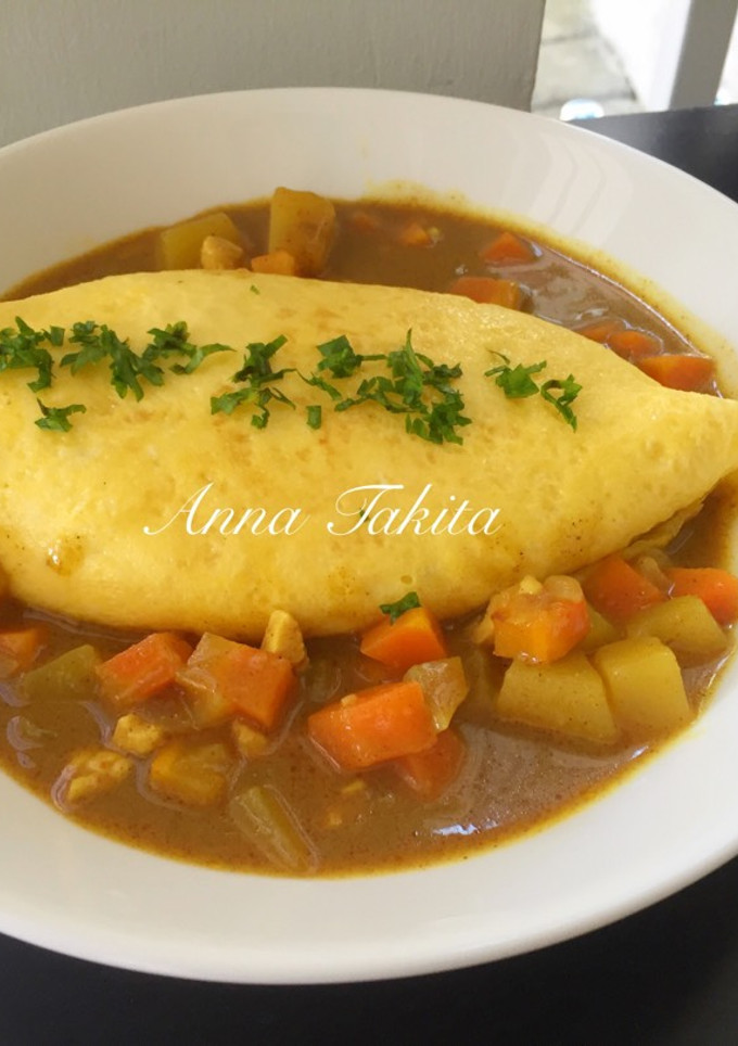 Foto resep Omukare (Omelette Rice Curry)