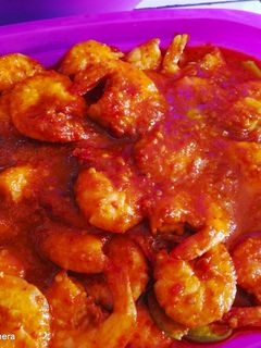 Foto resep Udang pete masak pedas