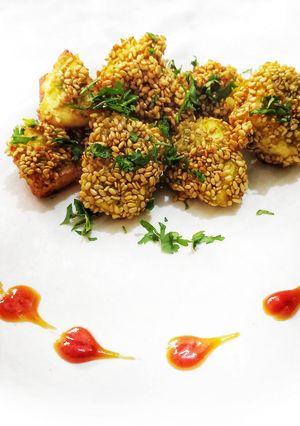 A picture of Paneer Sesame.