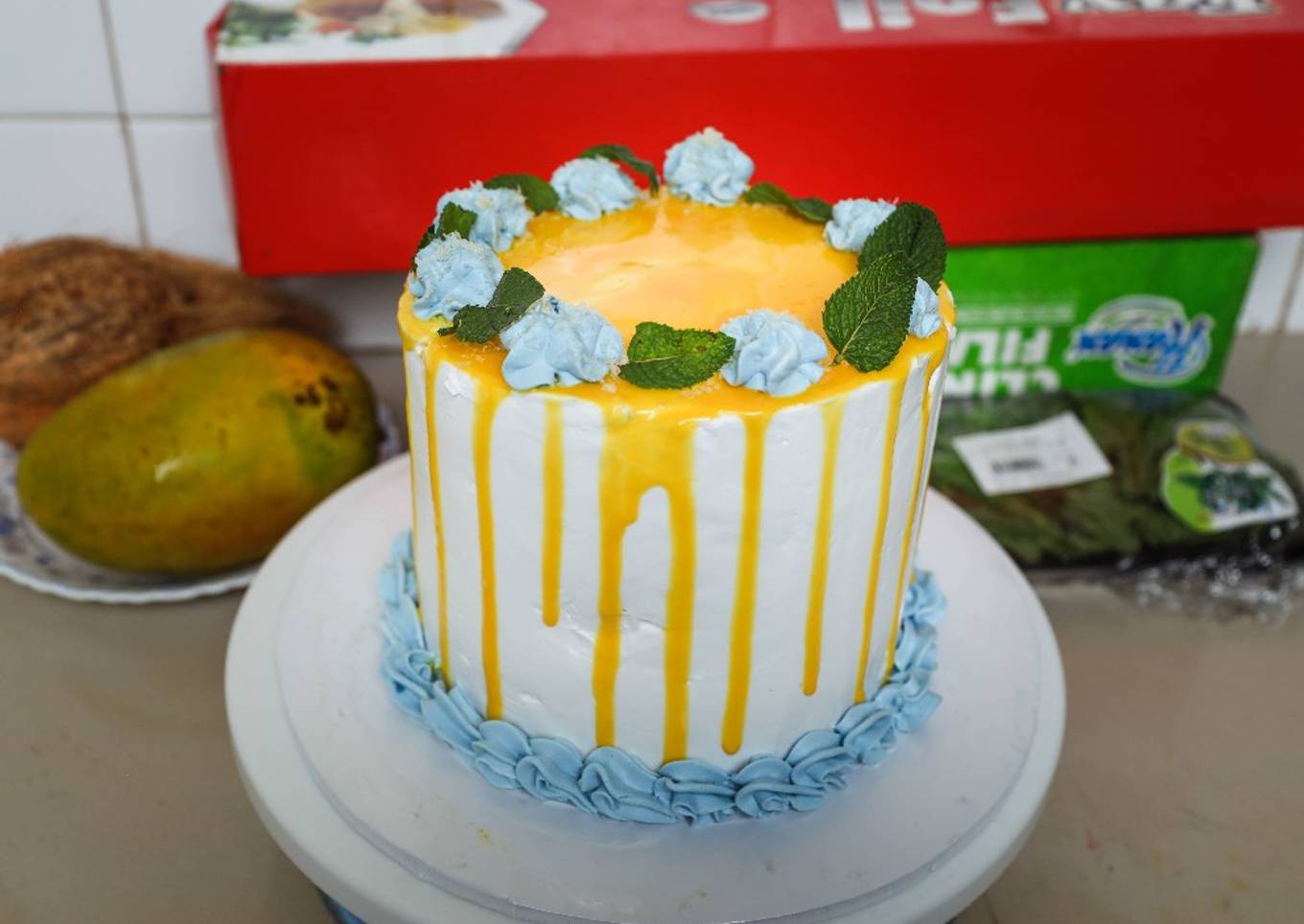 Mango and Coconut Cake