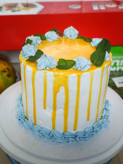A picture of Mango and Coconut Cake.