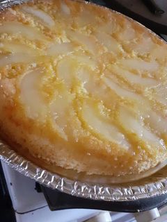 Una foto de Torta de Manzana invertida