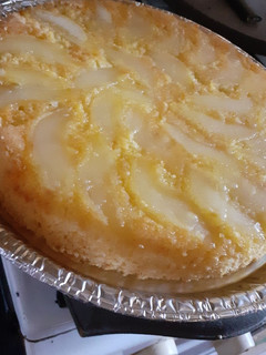 Una foto de Torta de Manzana invertida
