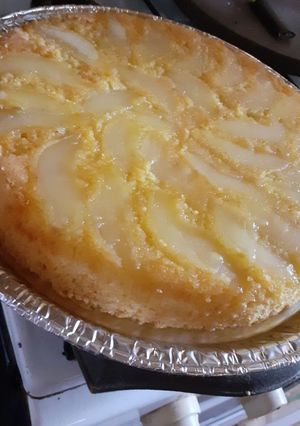 Una foto de Torta de Manzana invertida