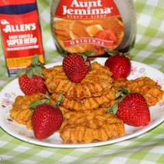 A picture of Cinderella’s Dreamy Pumpkin Waffles.