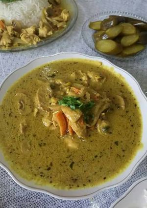 صورة لوصفة دجاج بالكاري