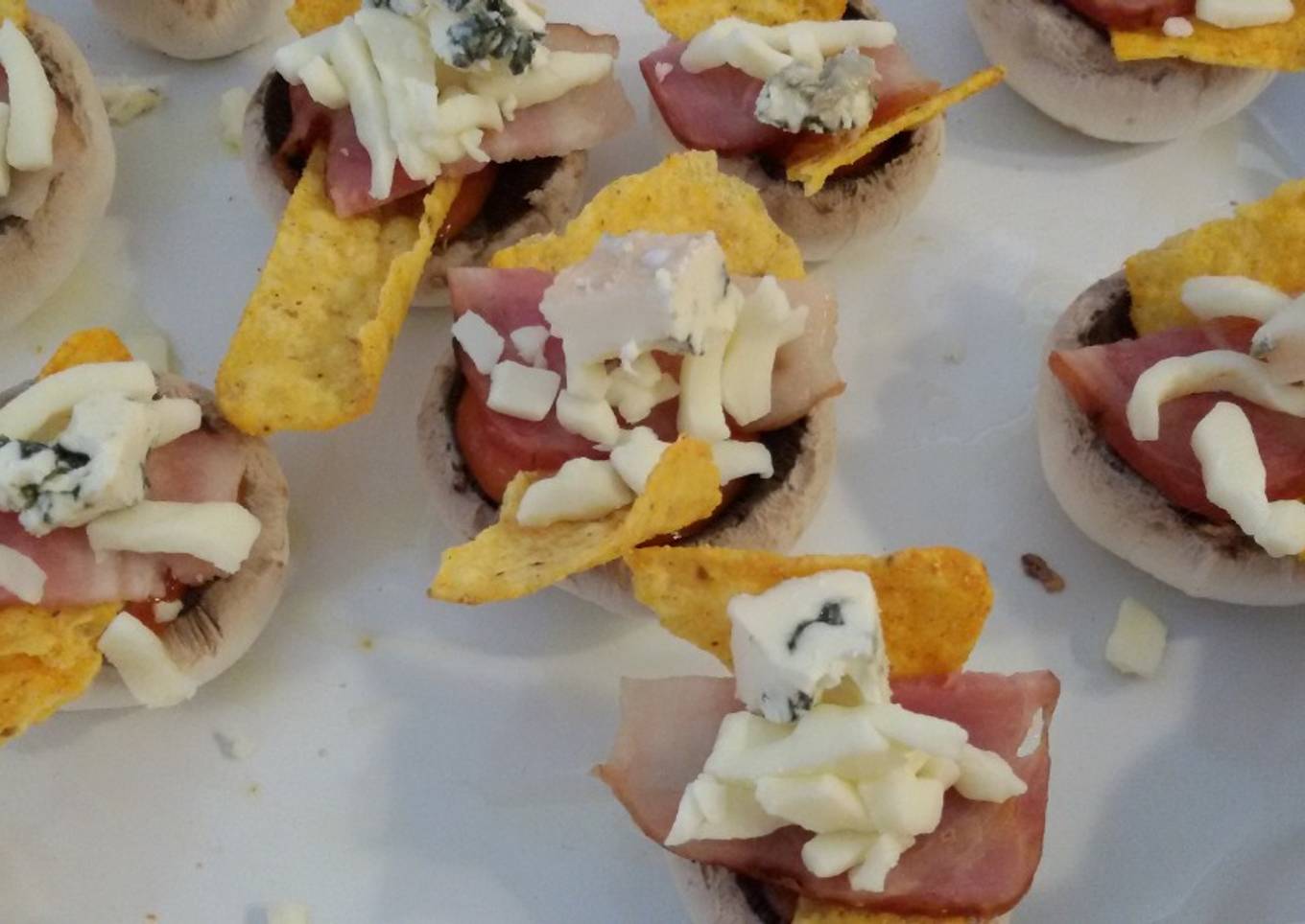 Champiñones con Doritos