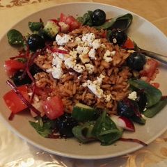 A picture of Whole grain brown rice salad.
