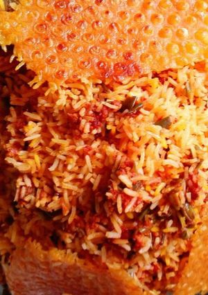 عکسی از دستور لوبیا پلو