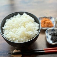 A picture of Japanese Rice (how to cook short grain Japonica rice).