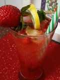 Strawberry Anar mojito
