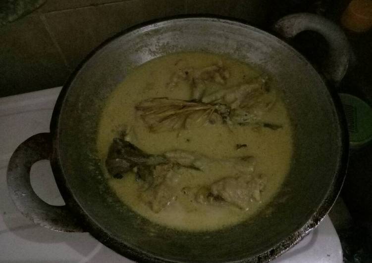 Resep Opor rasa rendang yang enak