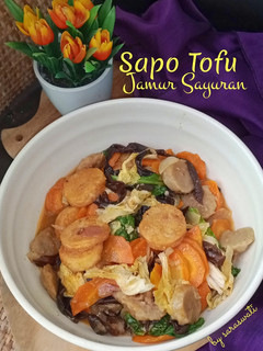 Foto resep Sapo Tofu Jamur Sayuran