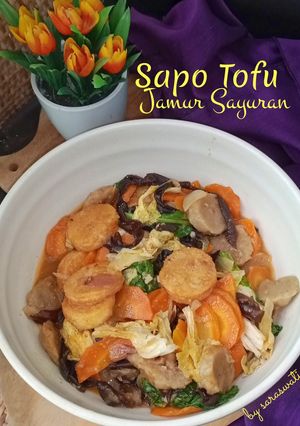 Foto resep Sapo Tofu Jamur Sayuran