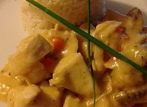 Una foto de Strogonoff de Pollo con Vodka