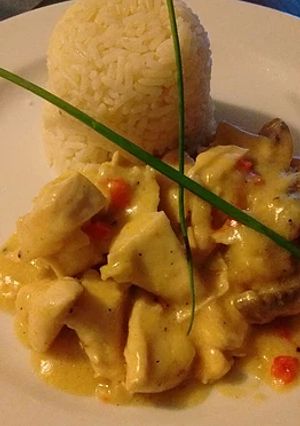 Una foto de Strogonoff de Pollo con Vodka