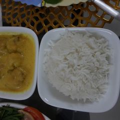 Kadhi chawal A picture of Kadhi chawal.