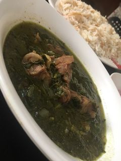 صورة لوصفة سبانخ مع ارز