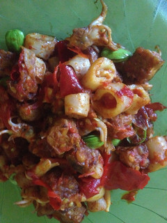 Foto resep Cumi asin balado pete #diulekasyik