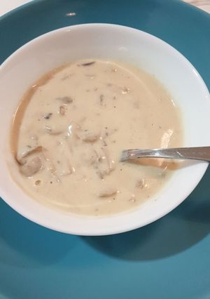 صورة لوصفة شوربة فطر بلكريمه