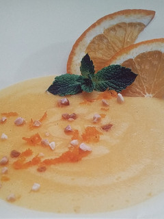 Una foto de Crema de naranja caramelizada