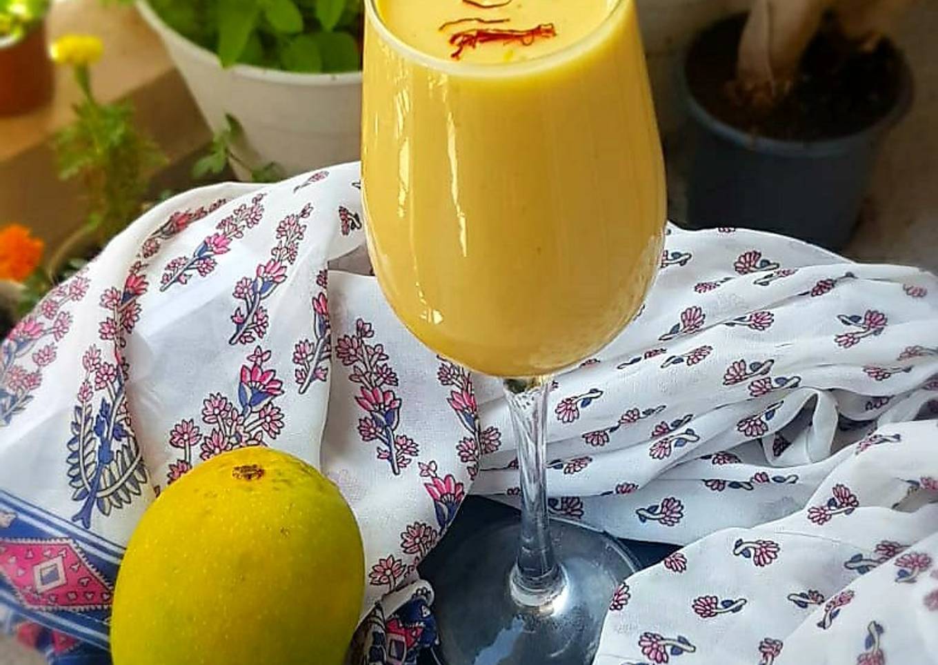 Kesar mango lassi