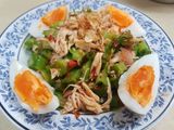 ยำถั่วพูอกไก่ฉีก