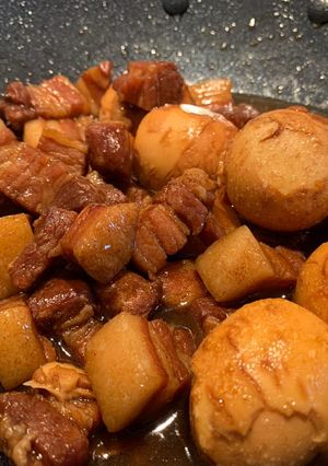 Foto resep Harwin's fav: babi kecap samcan dengan telur