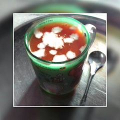 A picture of Tomato soup.