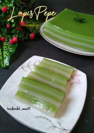 Foto resep Lapis Pepe Pandan (lapis kanji)