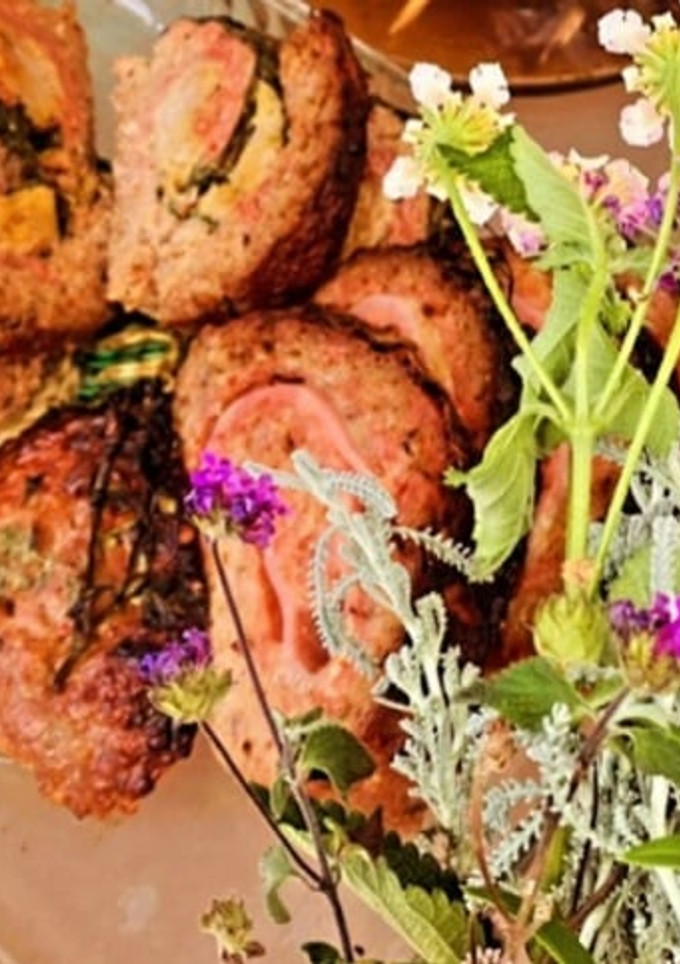 Foto de Rolo de Carne com Fiambre e Queijo