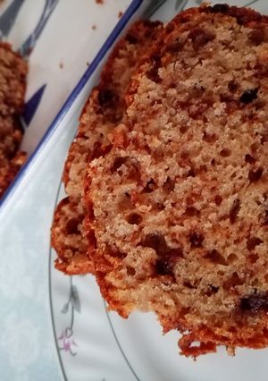 O poză a rețetei Banana bread -Chec cu banane și ciocolată.