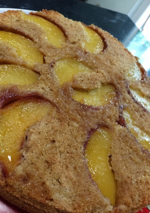 Foto di Torta alle pesche rovesciata