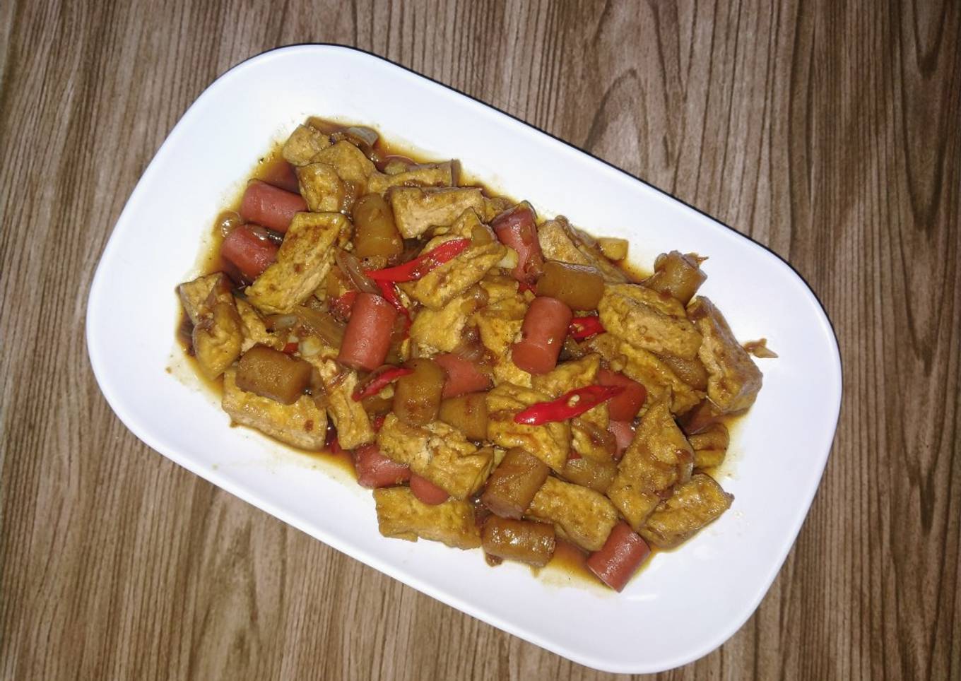 Sosis tahu lada hitam