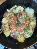 Chunchules con papas doradas