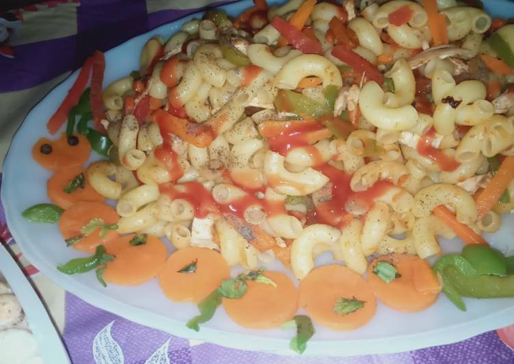 Recipe of Quick Chicken and vegetables Pasta