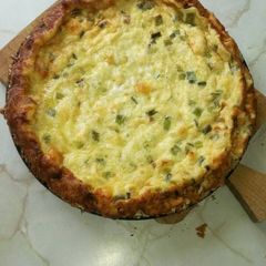 A picture of Crustless quiche.