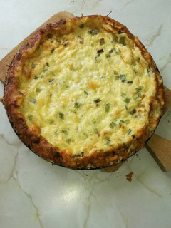 A picture of Crustless quiche.