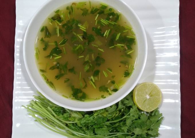 Lemon coriander soup