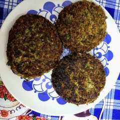 Una foto de Hamburguesas de lentejas y avena
