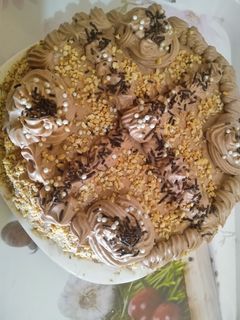 صورة لوصفة طارطه بكريمه الشوكولا 😍
