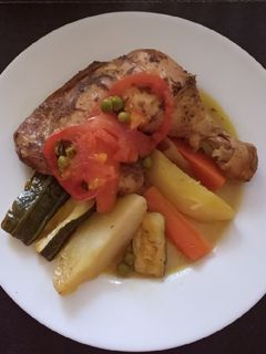 Una foto de Tajine de pollo al horno