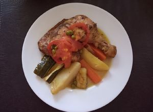 Una foto de Tajine de pollo al horno