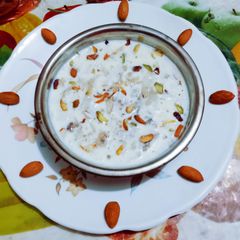 A picture of Delicious nutritious unique (sitafal) custard apple basundi.