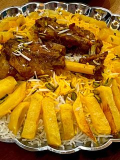 عکسی از دستور چلوگوشت
